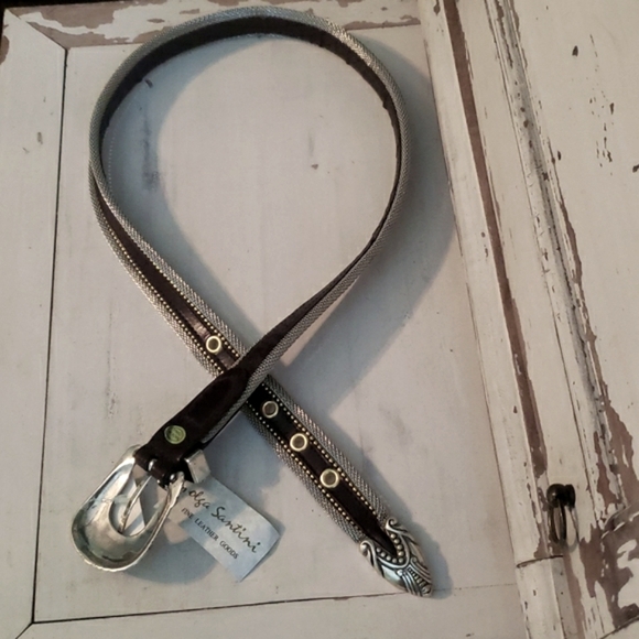 Olga Santini vintage metal trim belt / M - Picture 2 of 5